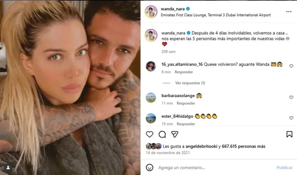 Wanda Nara - China Su&aacute;rez - Mauro Icardi