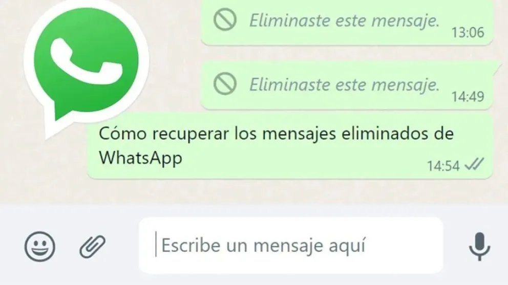 mensajes borrados -WhatsApp