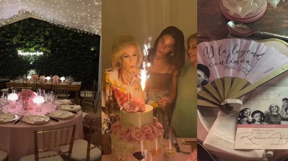 Mirtha Legrand celebr&oacute; su cumplea&ntilde;os por todo lo alto