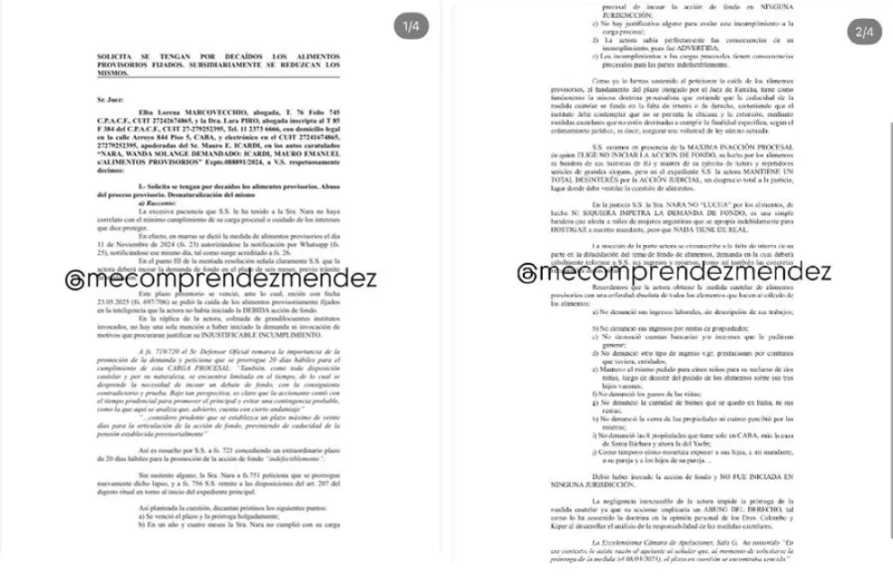 La arremetida de Mauro Icardi contra Wanda Nara en la cuota alimentaria