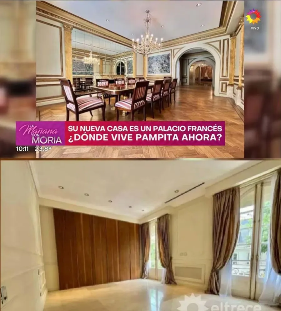 As&iacute; es la casa nueva de Pampita, un castillo estilo franc&eacute;s