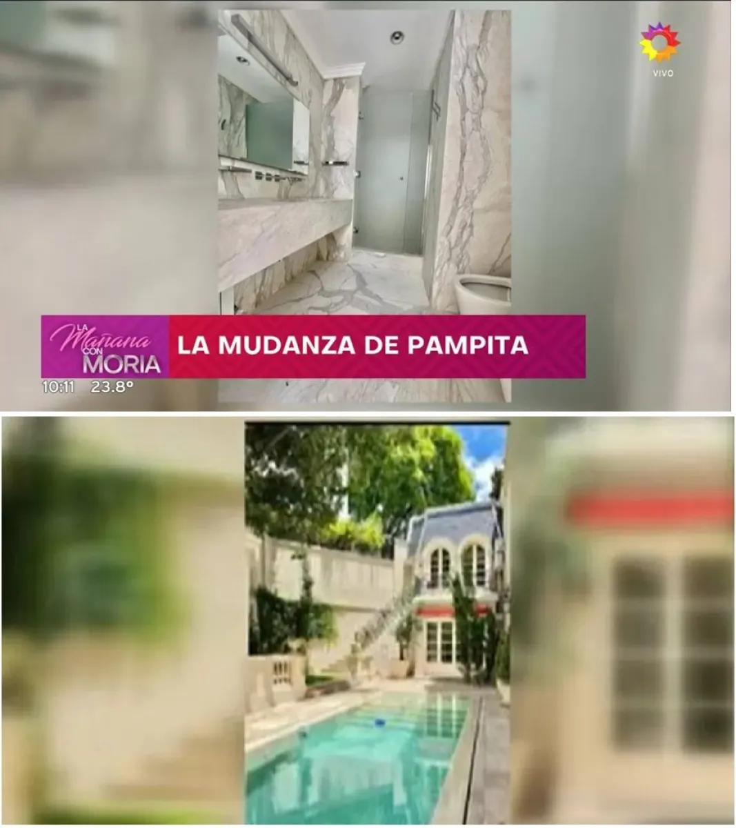 As&iacute; es la casa nueva de Pampita, un castillo estilo franc&eacute;s