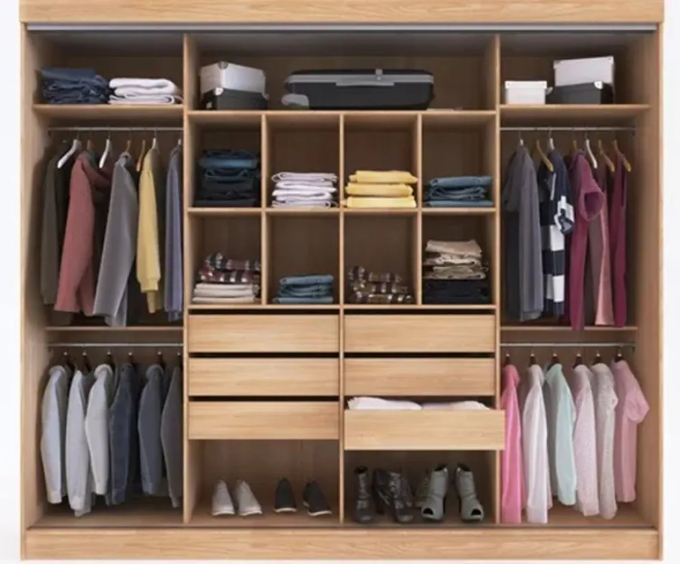 Tendencia de placares sin puertas en tu dormitorio
