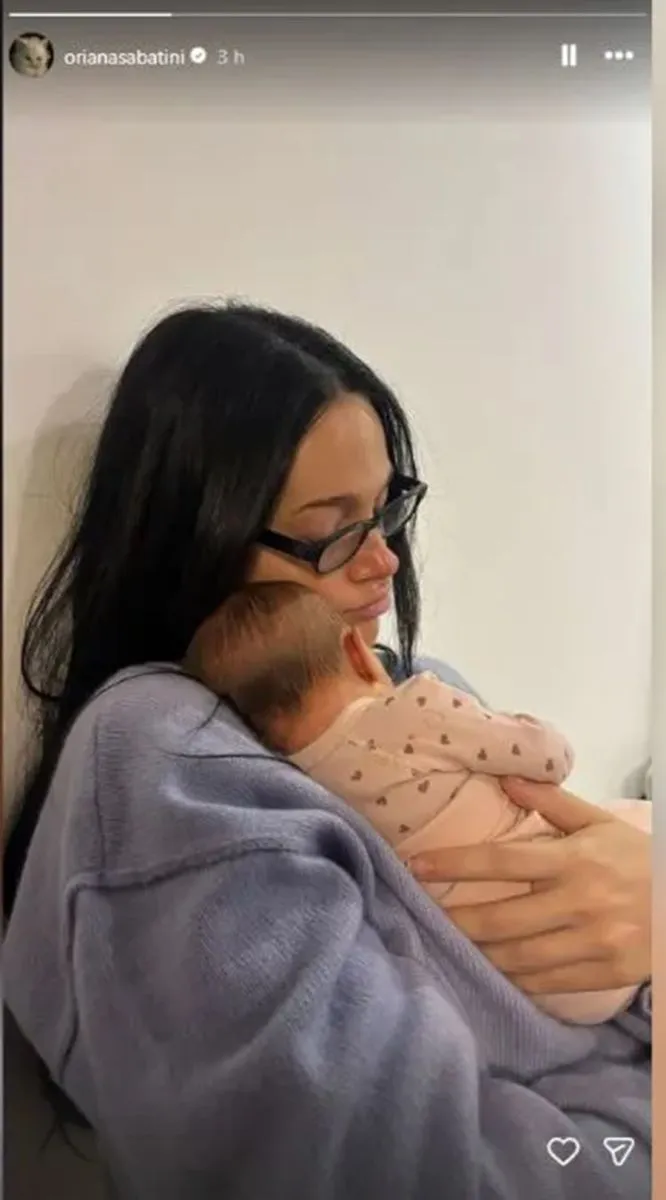 Oriana Sabatini mostr&oacute; a su hija G&iacute;a por primera vez
