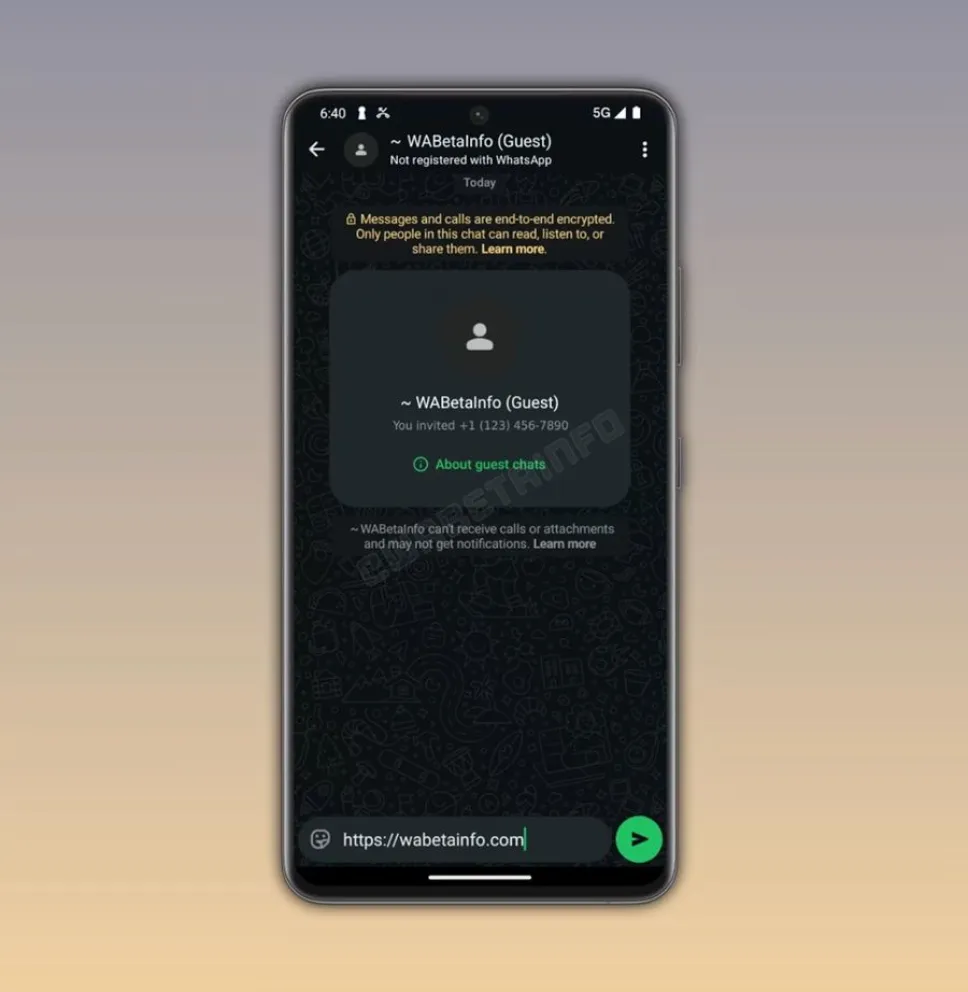 WhatsApp tiene nueva funci&oacute;n "chats de invitados"