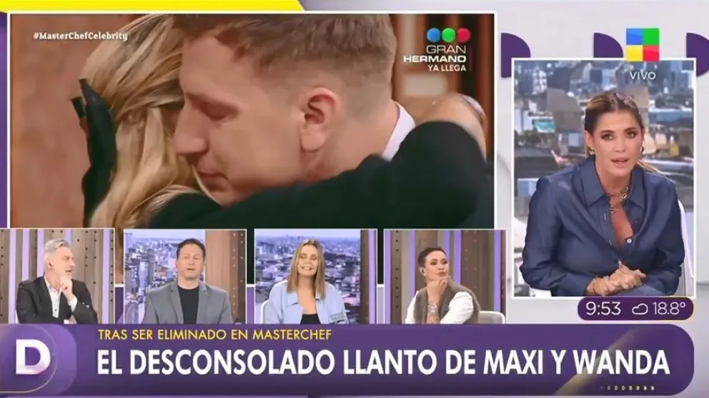 La final de MasterChef Celebrity en marcha pero la salida de Maxi L&oacute;pez hizo llorar a Wanda Nara