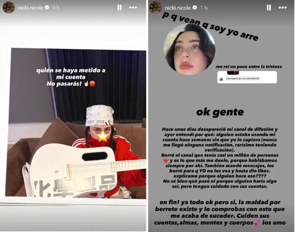 Nicki Nicole aclar&oacute; los me gusta en el conflicto de Tini Stoessel y Emilia Mernes
