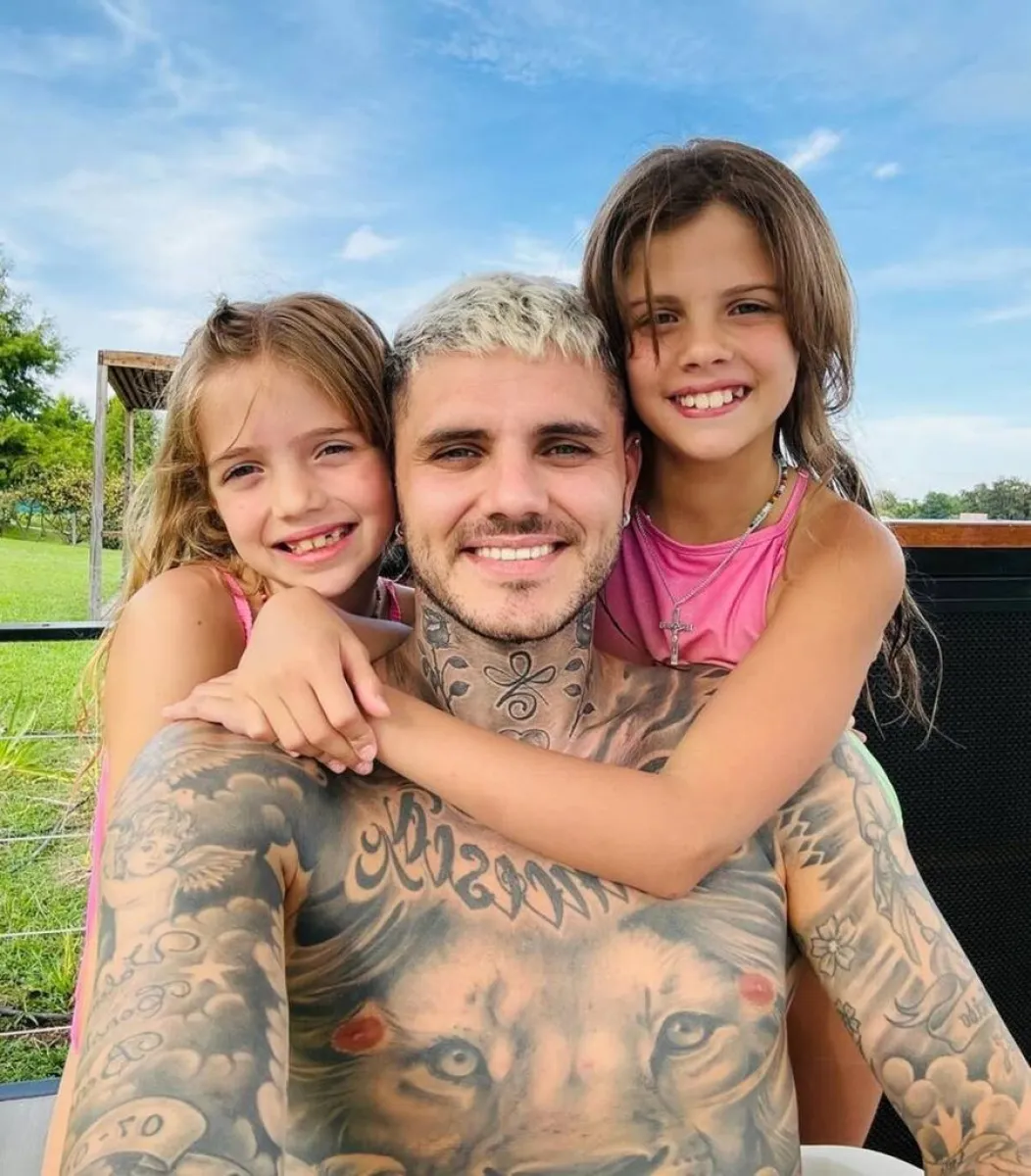 Mauro Icardi llegó a la Argentina para reencontrarse con sus hijas