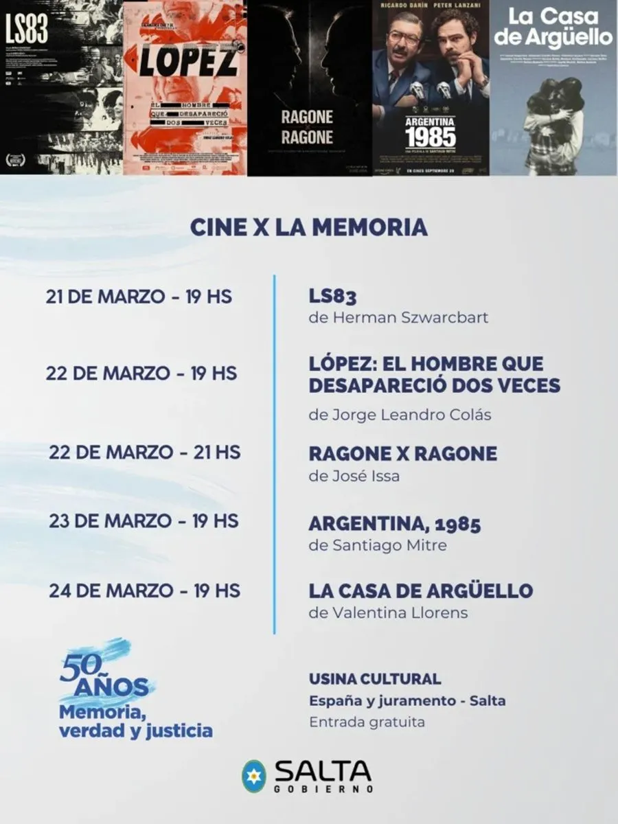 Se despide el ciclo de "Cine por la memoria" en al Usina Cultural
