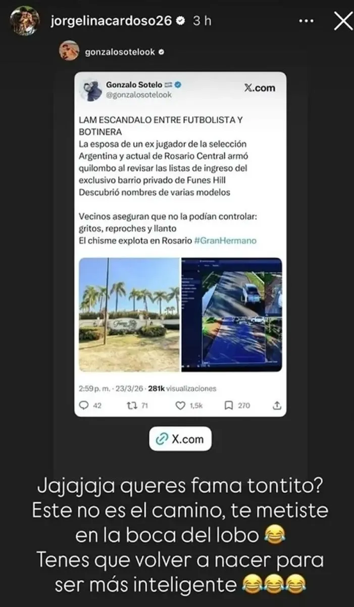Rumores infidelidad de &Aacute;ngel Di Mar&iacute;a y Jorgelina Cardoso furiosa 