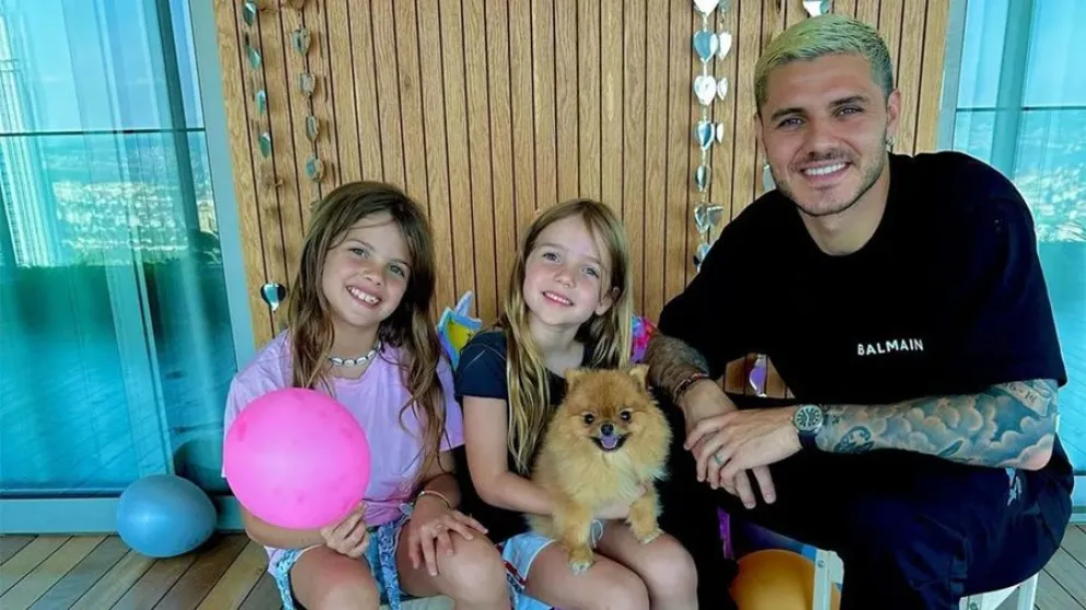 Tensi&oacute;n entre Mauro Icardi y Wanda Nara por las hijas