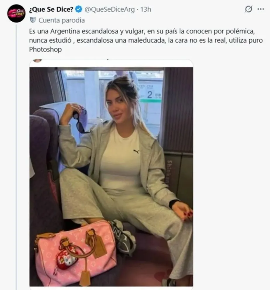 Wanda Nara y Mart&iacute;n Migueles descargo de un japon&eacute;s