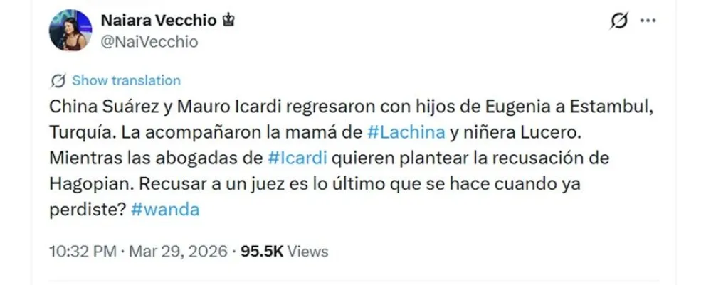 Mauro Icardi salió del país y dejó instrucciones abogadas que afectarían a Wanda Nara