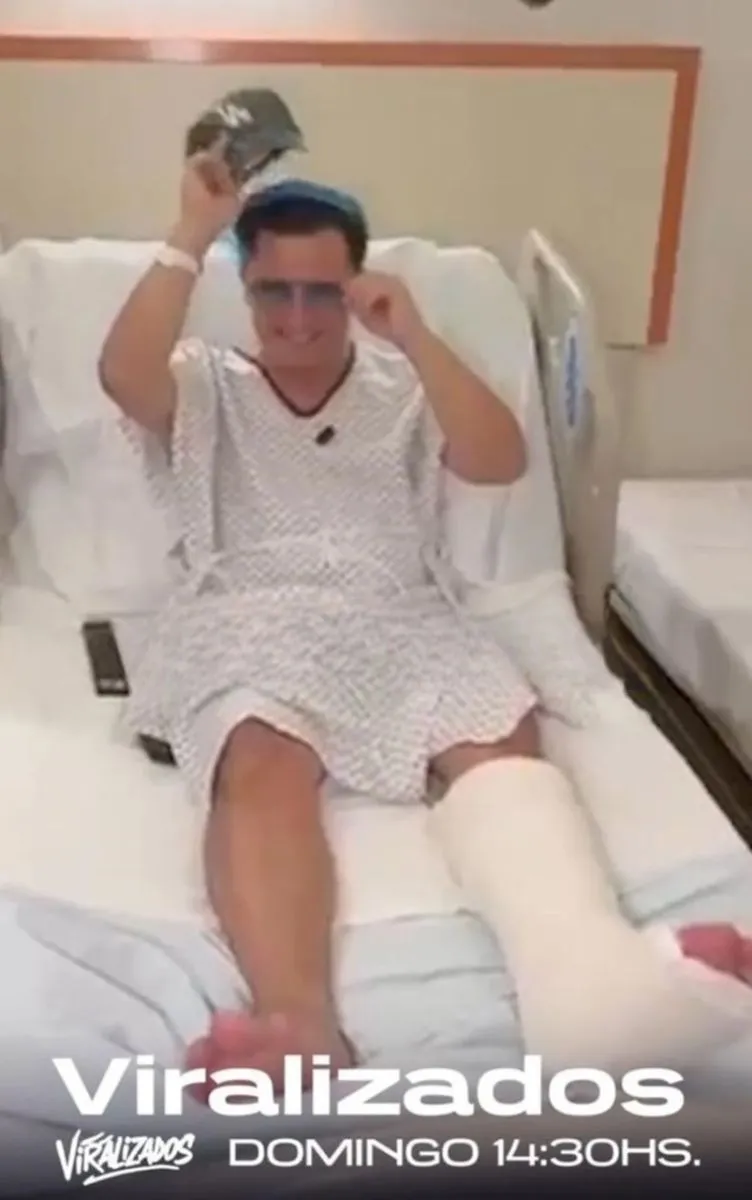 Dar&iacute;o Lopilato ofreci&oacute; una imagen desde el hospital