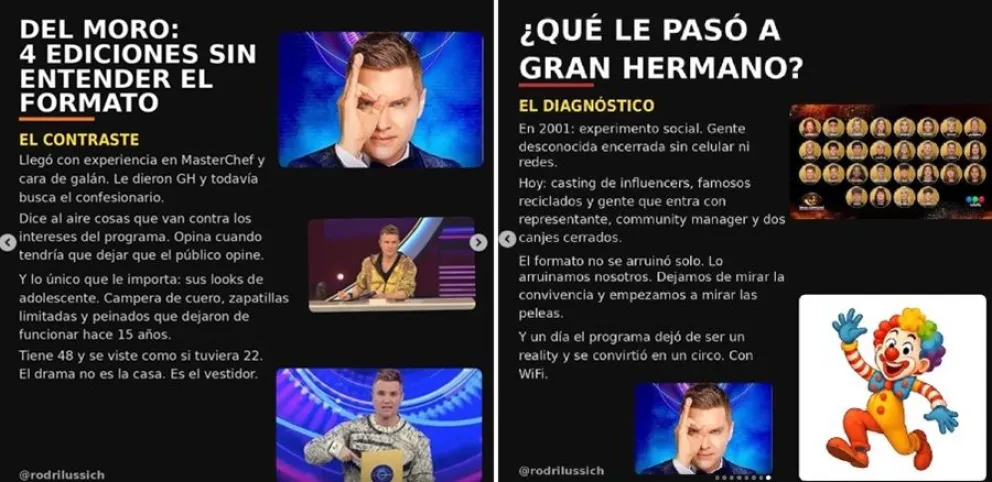 Rodrigo Lussich explot&oacute; sobre Gran Hermano con cr&iacute;ticas fulminantes