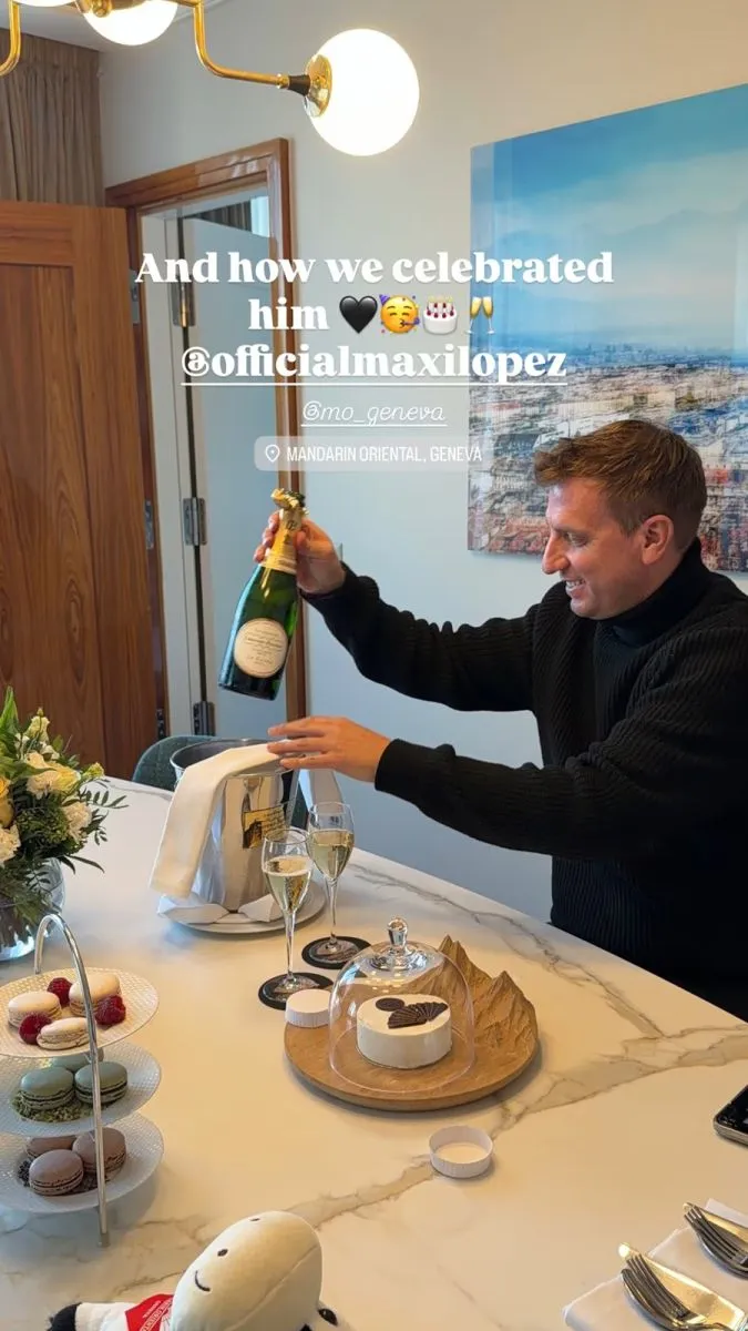 Lujoso cumplea&ntilde;os de Maxi L&oacute;pez en Suiza