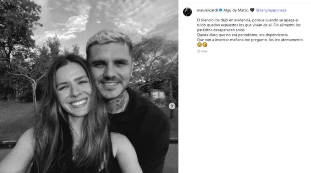 Tras d&iacute;as en silencio Mauro Icardi public&oacute; fotos con la China Su&aacute;rez