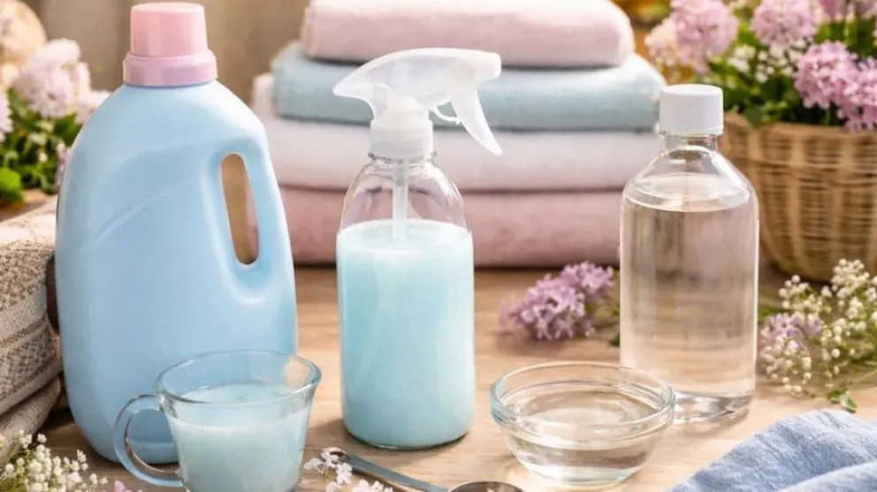 El truco casero para preparar una aromatizante con alcohol y suavizante
