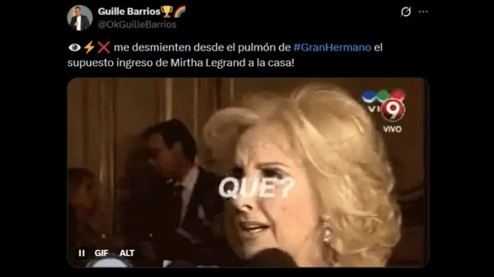 Mirtha Legrand aparici&oacute;n en Gran Hermano