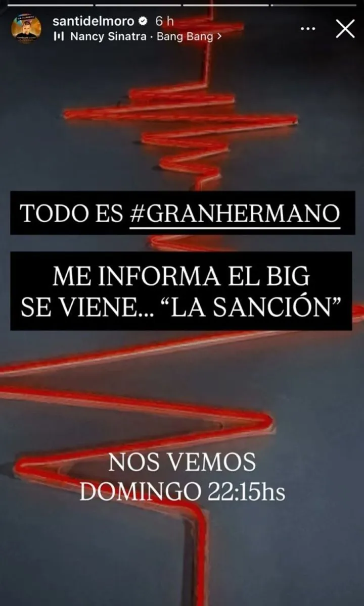 Santiago del Moro anunci&oacute; que habr&aacute; sanci&oacute;n