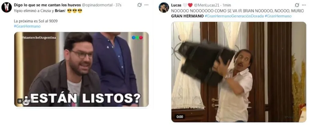 Brian Sarmiento fue eliminado de Gran Hermano