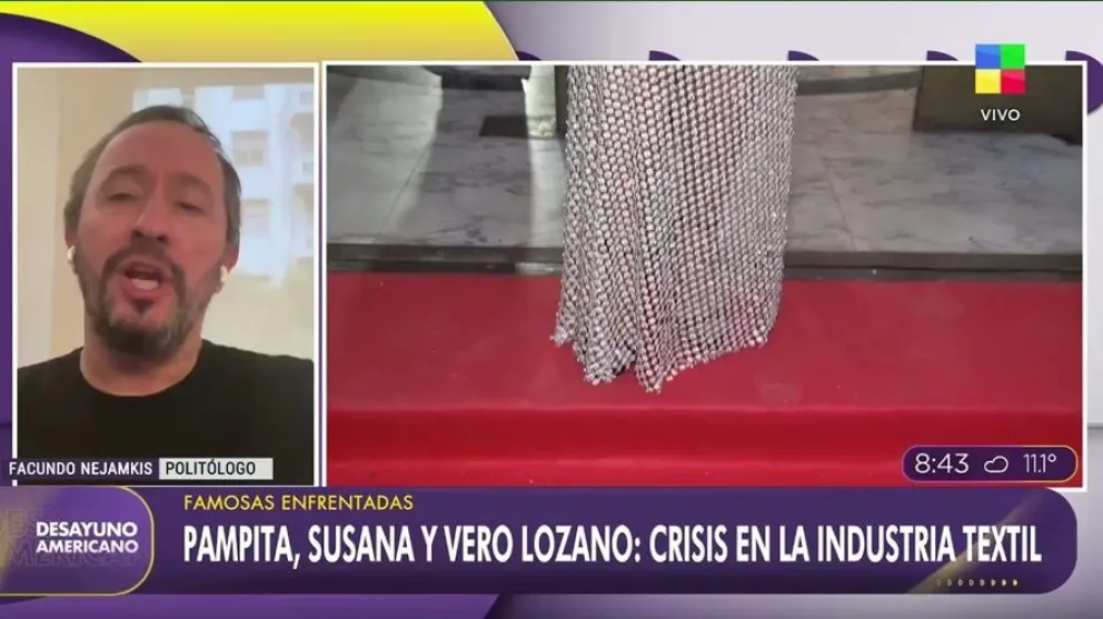 Pampita enfrent&oacute; cr&iacute;ticas sobre la crisis en la moda