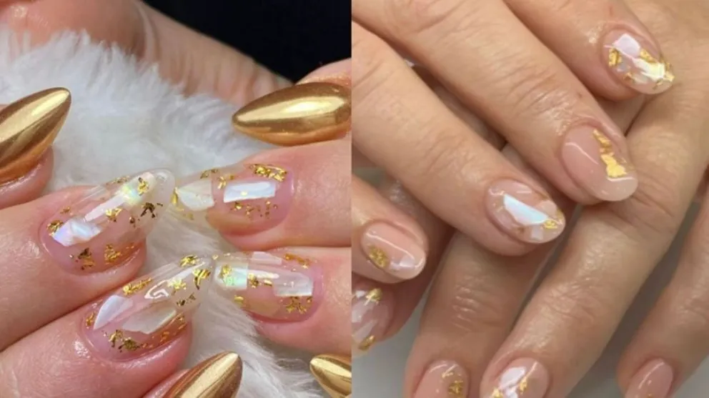 U&ntilde;as Foil la nueva tendencia de Nail Art en 2026