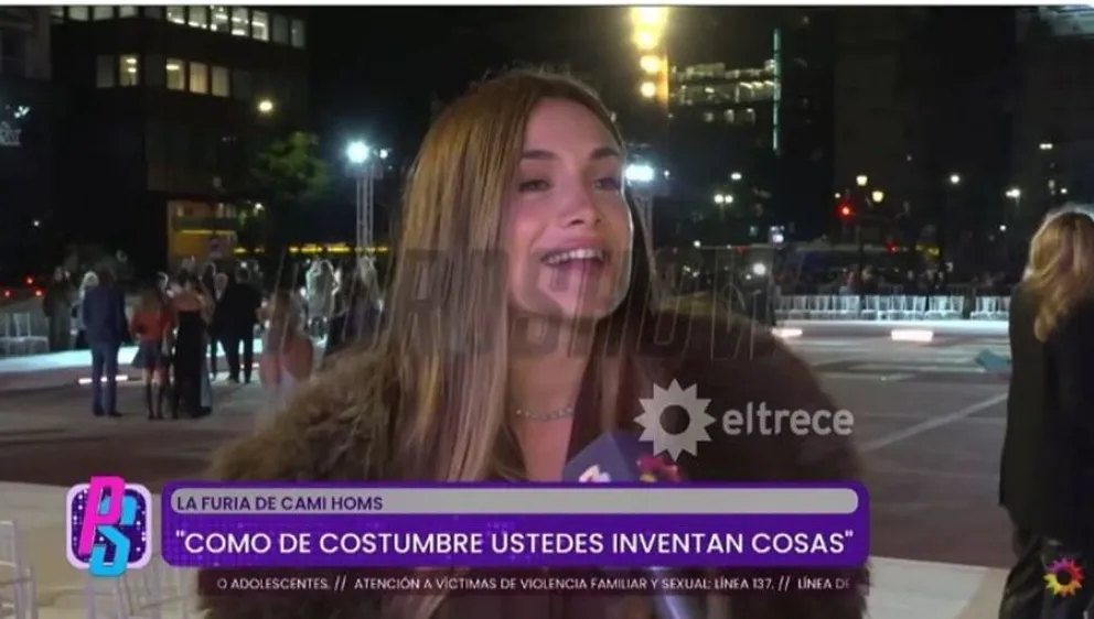 Camila Homs furiosa con Puro Show