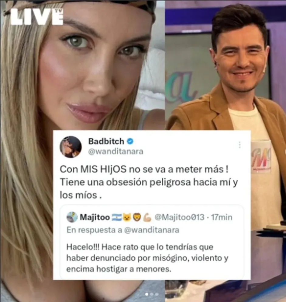 Gustavo M&eacute;ndez apunt&oacute; contra Wanda Nara 