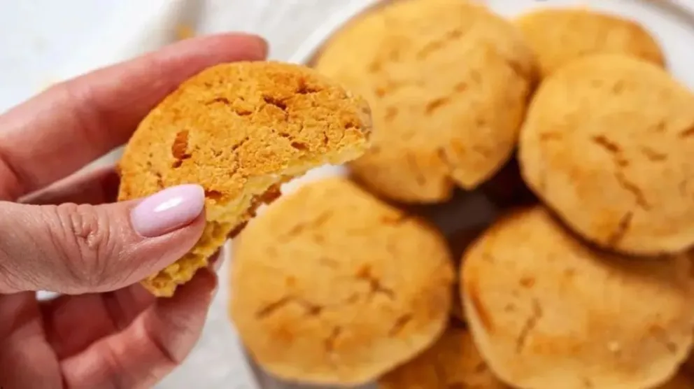 La receta de galletas de polenta y queso sin gluten