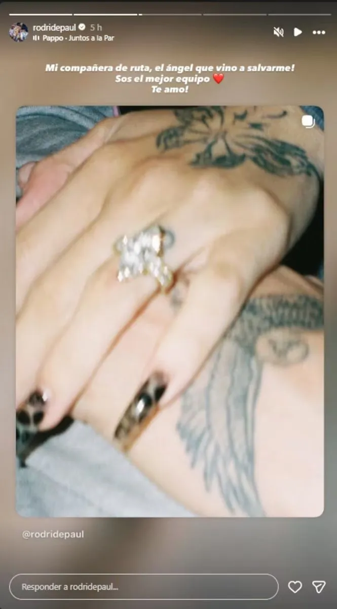 El lujoso anillo que Rodrigo de Paul le dio a Tini Stoessel 