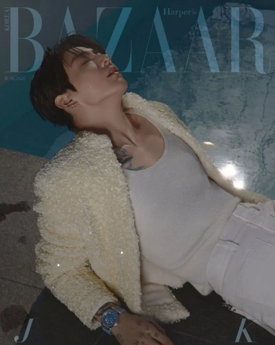 Jungkook de BTS sesi&oacute;n de fotos Harper&acute;s Bazaar