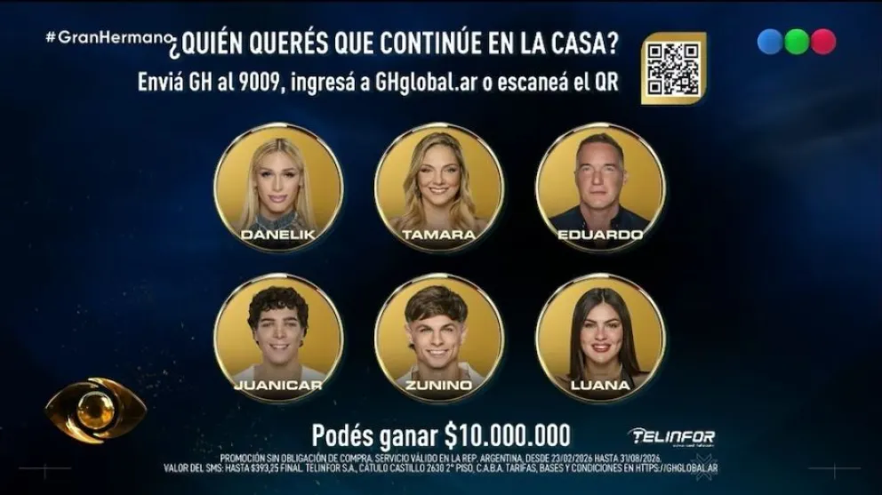 Nueva placa de nominados para la pr&oacute;xima gala de eliminaci&oacute;n