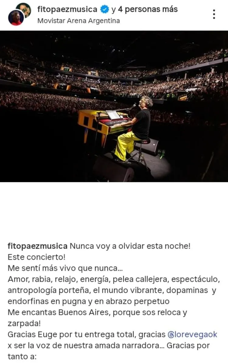 Fito P&aacute;ez fue abucheado en su concierto del Movistar Arena