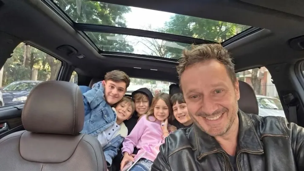 Benjam&iacute;n Vicu&ntilde;a se reencontr&oacute; con sus hijos