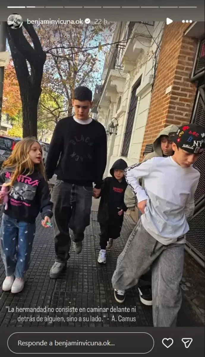 Benjam&iacute;n Vicu&ntilde;a se reencontr&oacute; con sus hijos