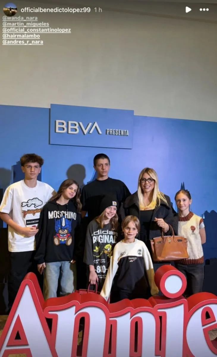 Despedida de Wanda a sus hijas antes de encontrarse con Icardi