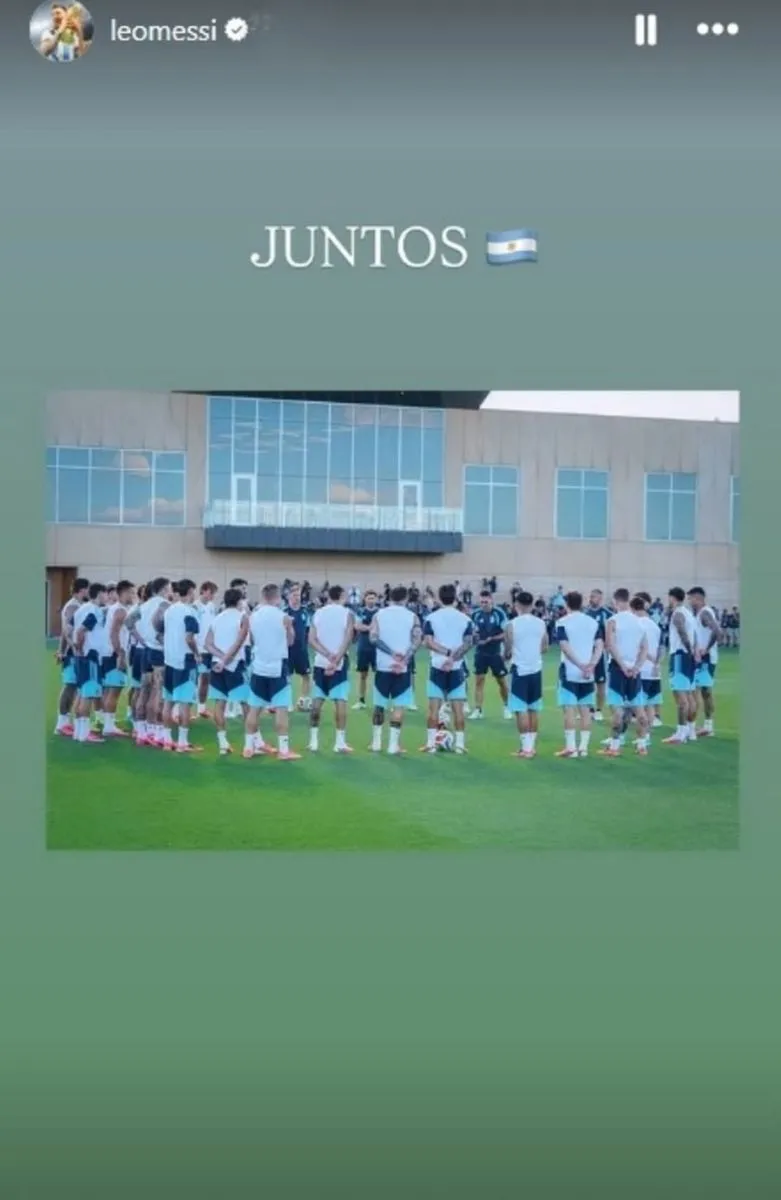 Mensaje de Messi a los hinchas antes del debut de la Scaloneta
