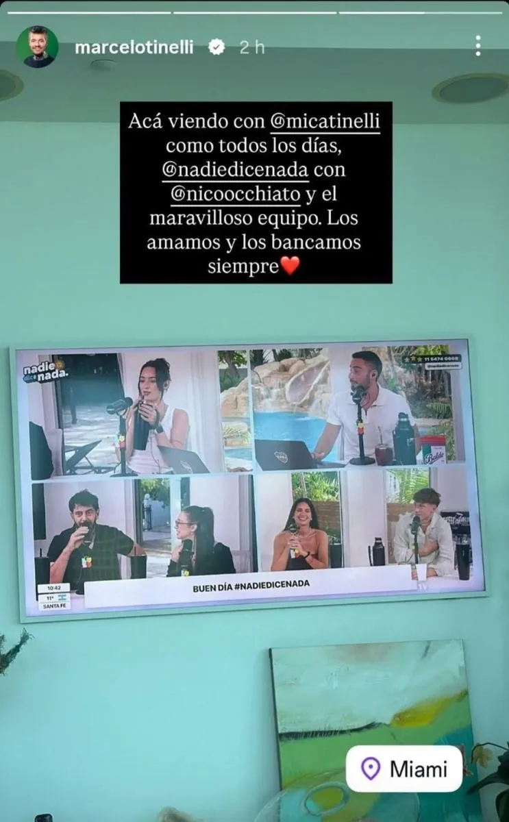 La posici&oacute;n de Marcelo Tinelli contra Nico Occhiato