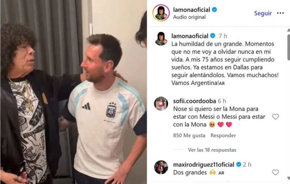 Una visita inesperada cambi&oacute; el &aacute;nimo de Messi