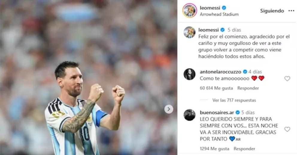 Mensaje de Antonela Roccuzzo a Messi que ha sido c&aacute;bala