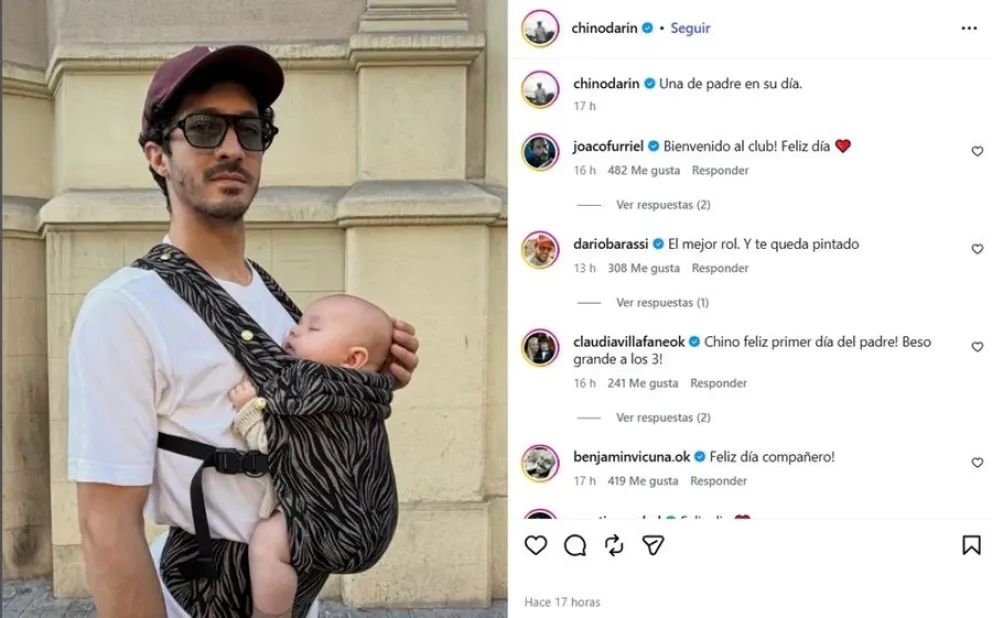 El Chino Dar&iacute;n mostr&oacute; la cara de su hijo y la reacci&oacute;n de &Uacute;rsula Corber&oacute; se hizo viral