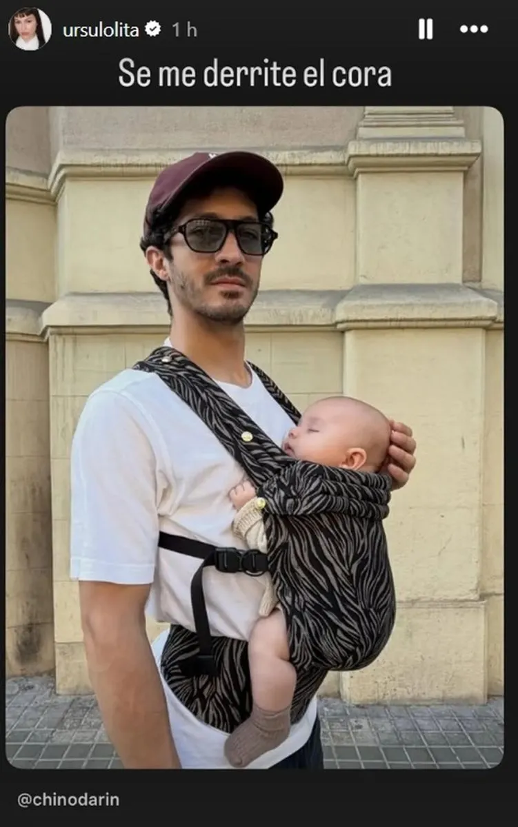 El Chino Dar&iacute;n mostr&oacute; la cara de su hijo y la reacci&oacute;n de &Uacute;rsula Corber&oacute; se hizo viral