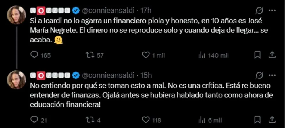 El comentario sobre el futuro econ&oacute;mico de Mauro Icardi