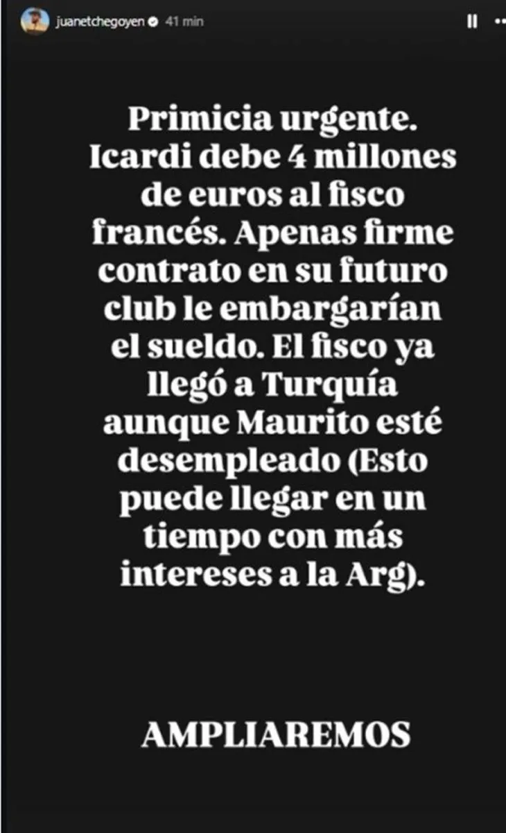Nueva deuda de Mauro Icardi que preocupa su futuro futbol&iacute;stico