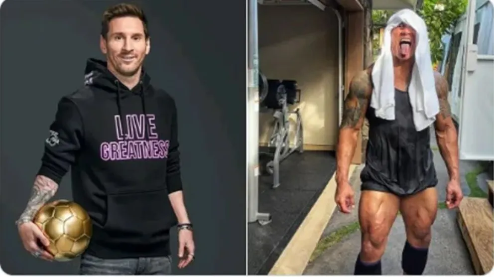 El famoso actor Dwayne Johnson poste&oacute; un mensaje sobre Lionel Messi