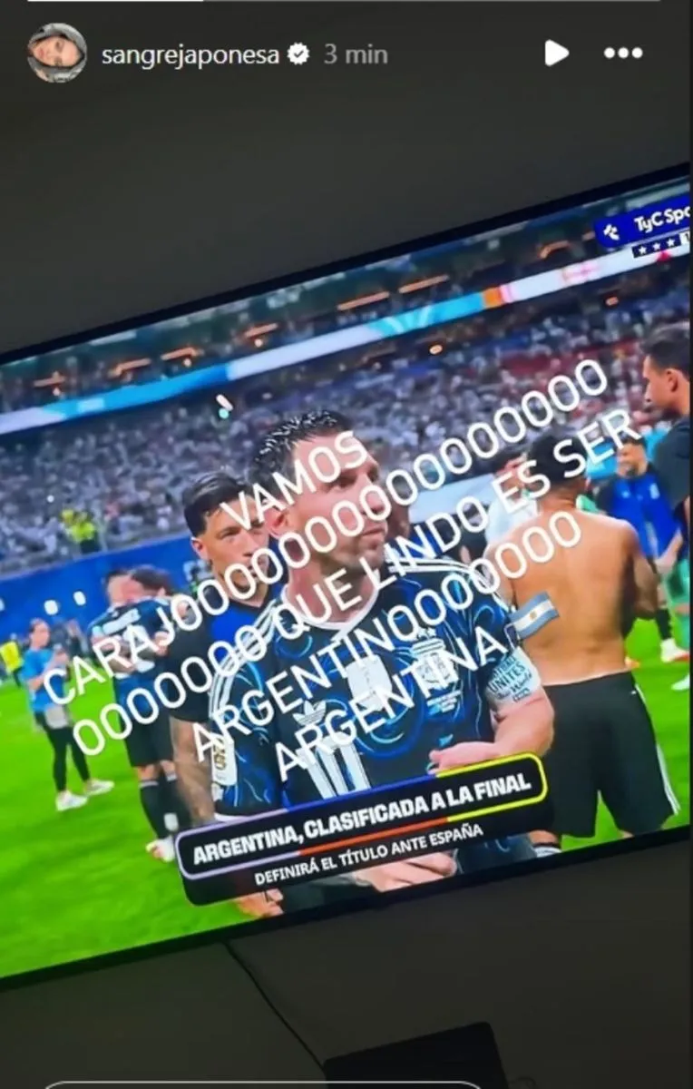 La reacci&oacute;n de los famosos al triunfo de Argentina