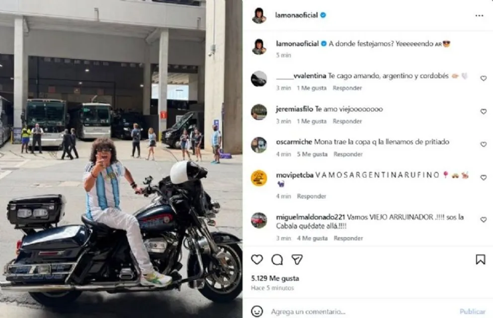 La reacci&oacute;n de los famosos al triunfo de Argentina