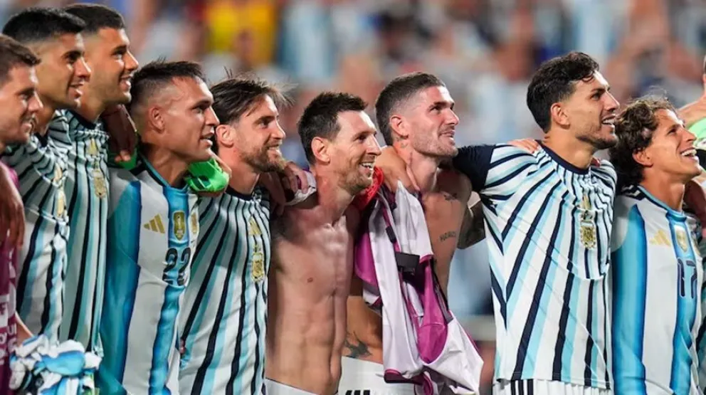 La foto de Lionel Messi despu&eacute;s del triunfo
