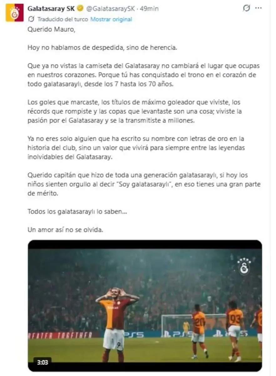 El beneficio de Wanda Nara tras la salida de Mauro Icardi del Galatasaray